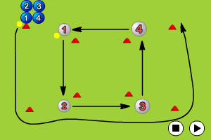 Passing Relays Moving With The Ball Hockey Drills Sportplan